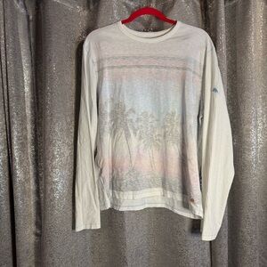 Tommy Bahama Men’s UNIQUE palm scene long sleeve shirt